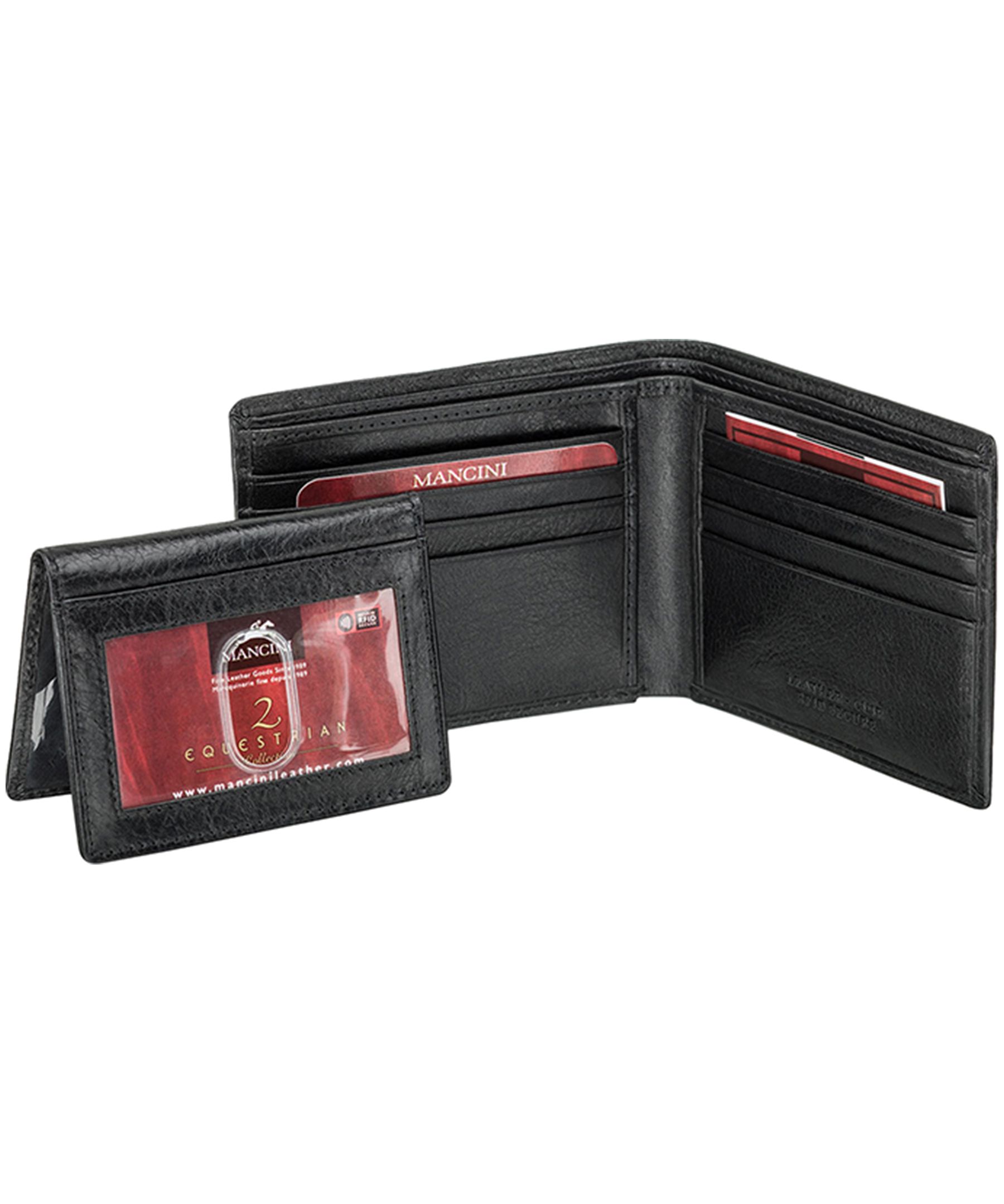 Equestrian Portefeuille Rfid Pour Hommes Avec Porte-Carte Amovible