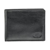 Mancini Leather Goods Men's Equestrian RFID Secure Billfold with Removable Passcase Front_Flat