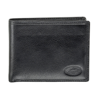 Mancini Leather Goods Men's Equestrian RFID Secure Wallet with Removable Passcase