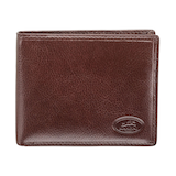 Mancini Leather Goods Men's Equestrian RFID Secure Wallet with Removable Passcase Front_Flat