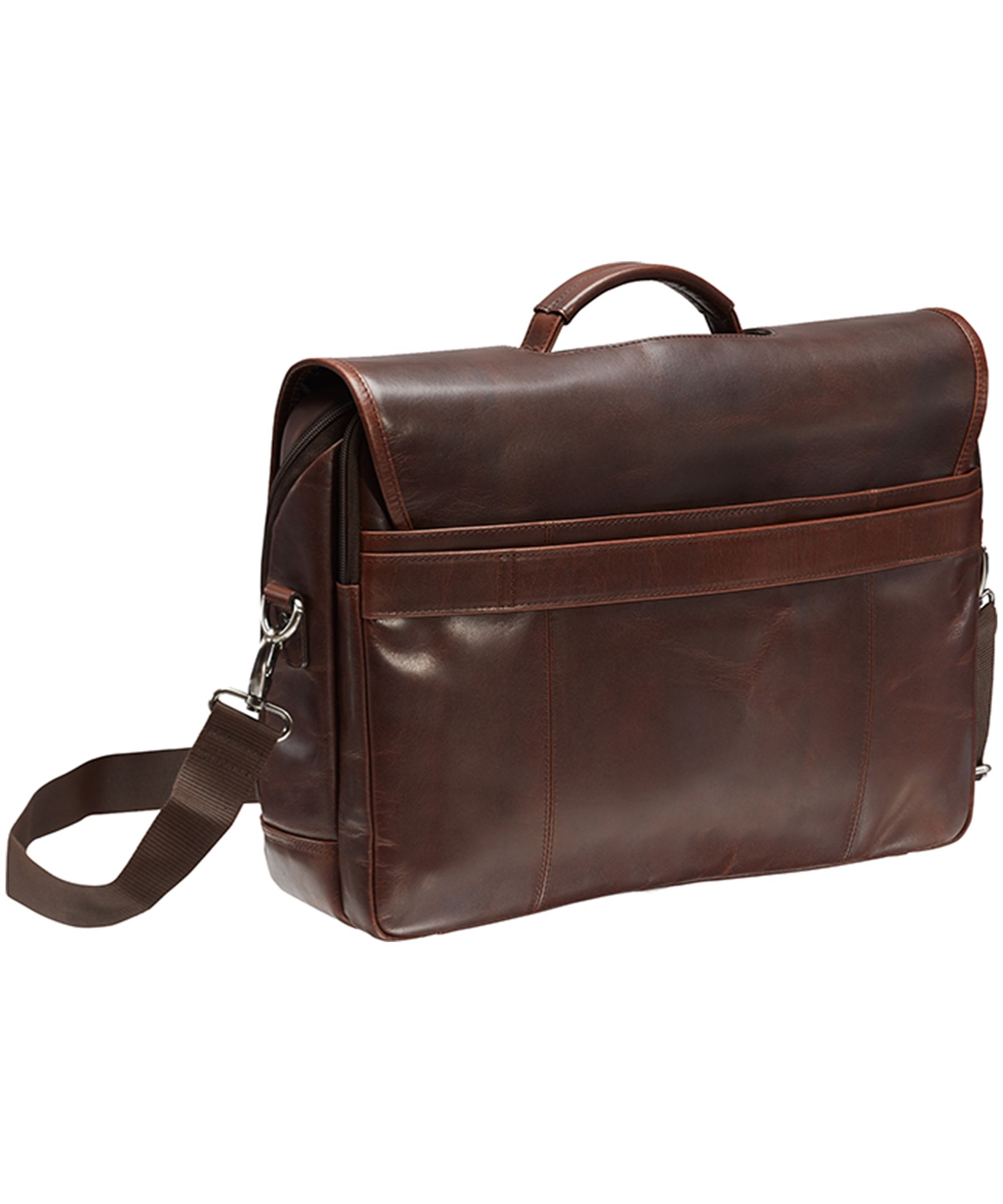Mancini Leather Goods Men's Buffalo Business Briefcase