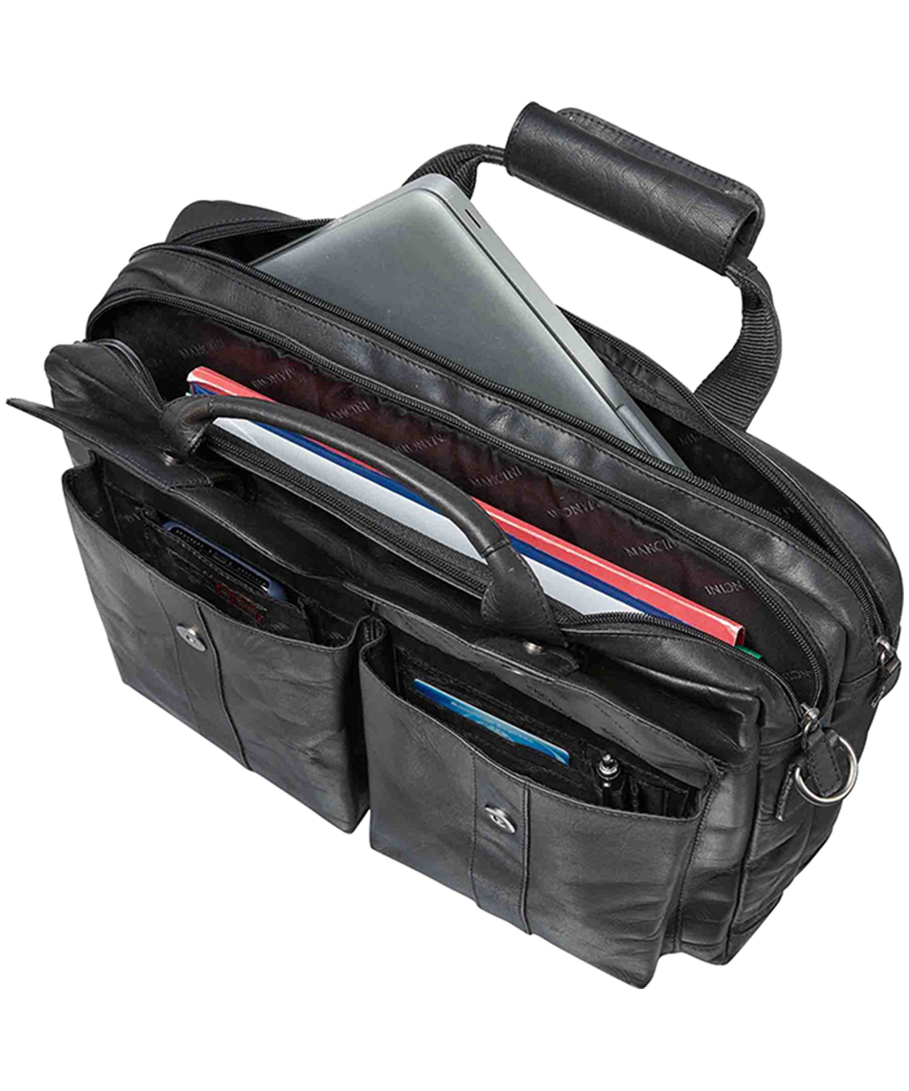 Buffalo Porte-Document A Deux Compartiments Pour Portable 15.6 Po. Noir