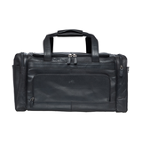 Mancini Leather Goods Unisex Buffalo Duffle Bag Black Front_Flat