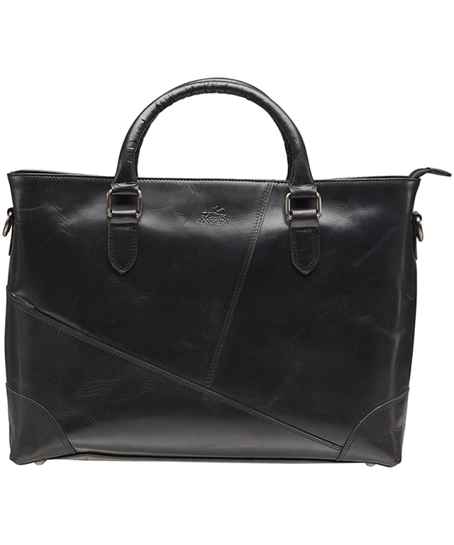 Mancini Leather Goods Men's Buffalo Double Zip Toiletry Kit