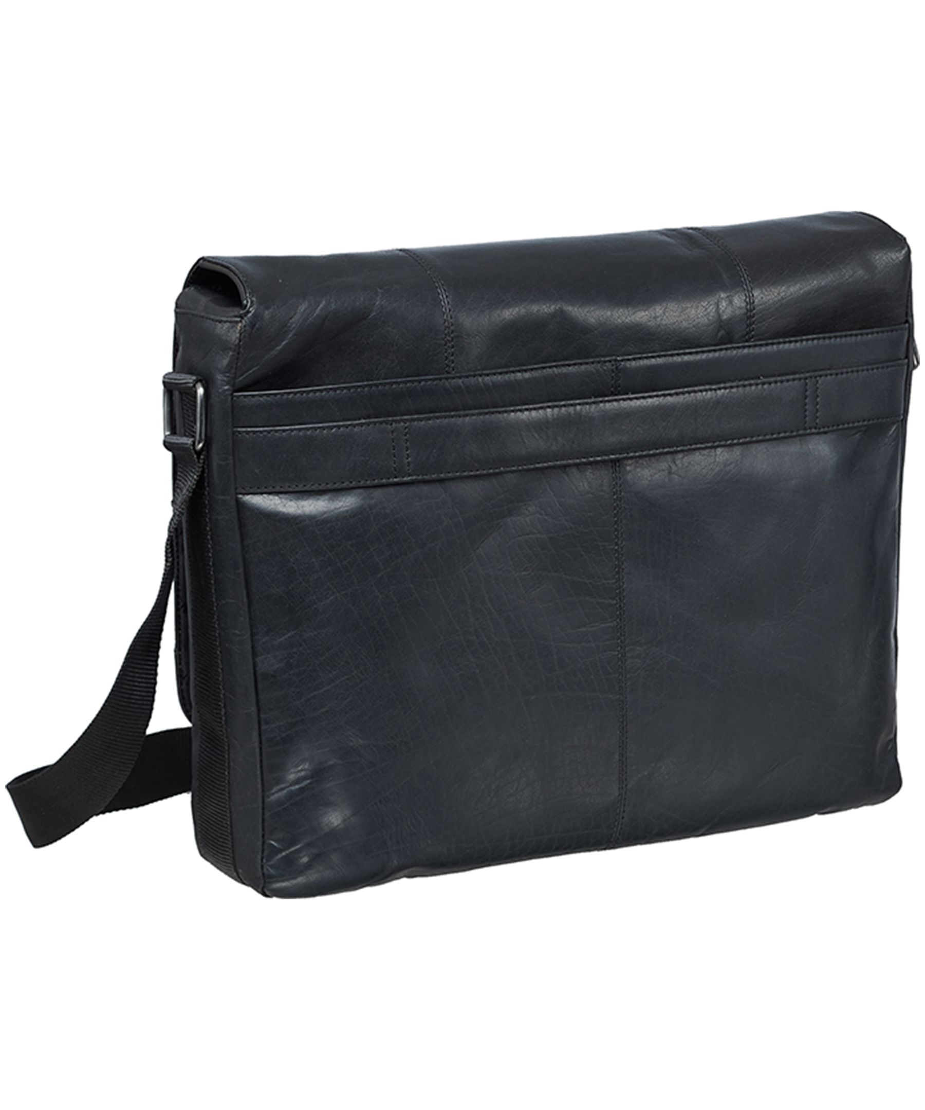 Mancini Leather Goods Unisex Buffalo Messenger Bag with Laptop Compartment