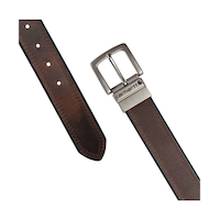 Carhartt Men's Oil Finish Leather Reversible Belt - Brown Black Composite_or_Mixed