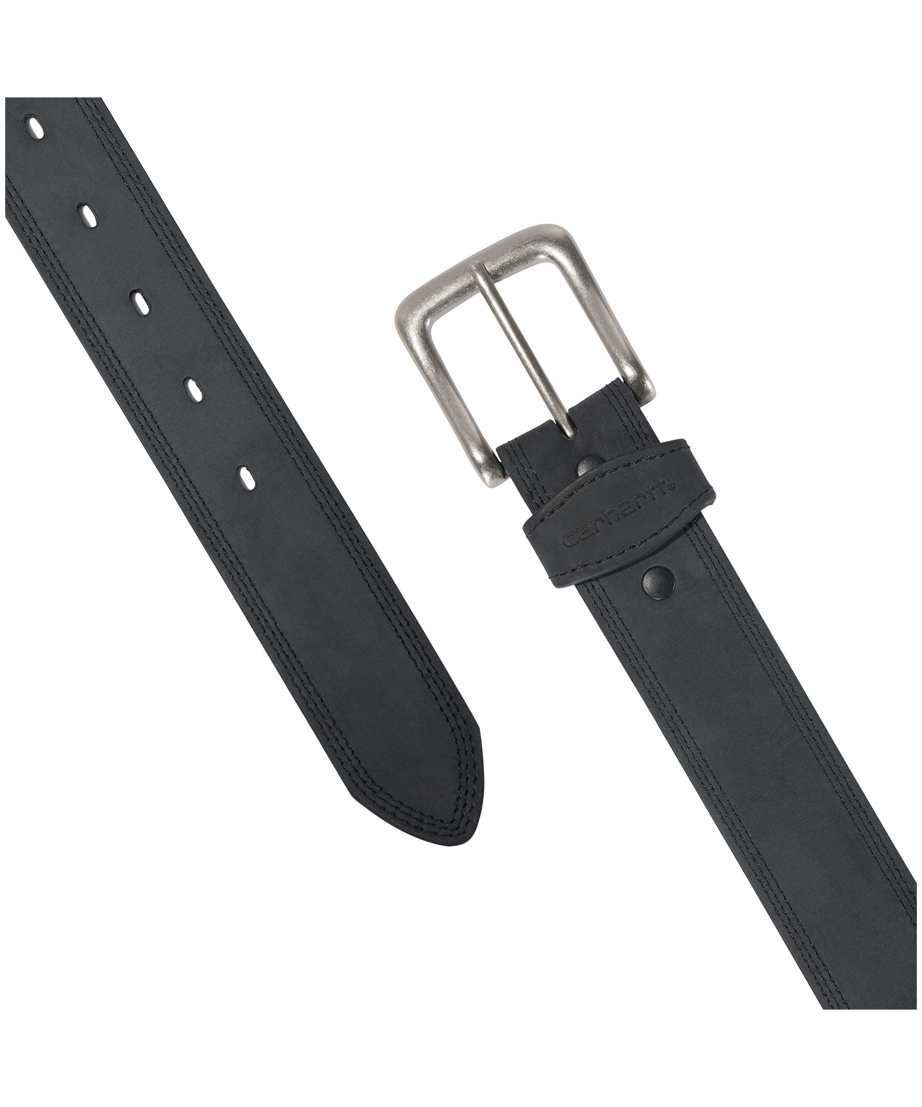 Carhartt Men's Leather Work Belt with Antique Nickel Buckle