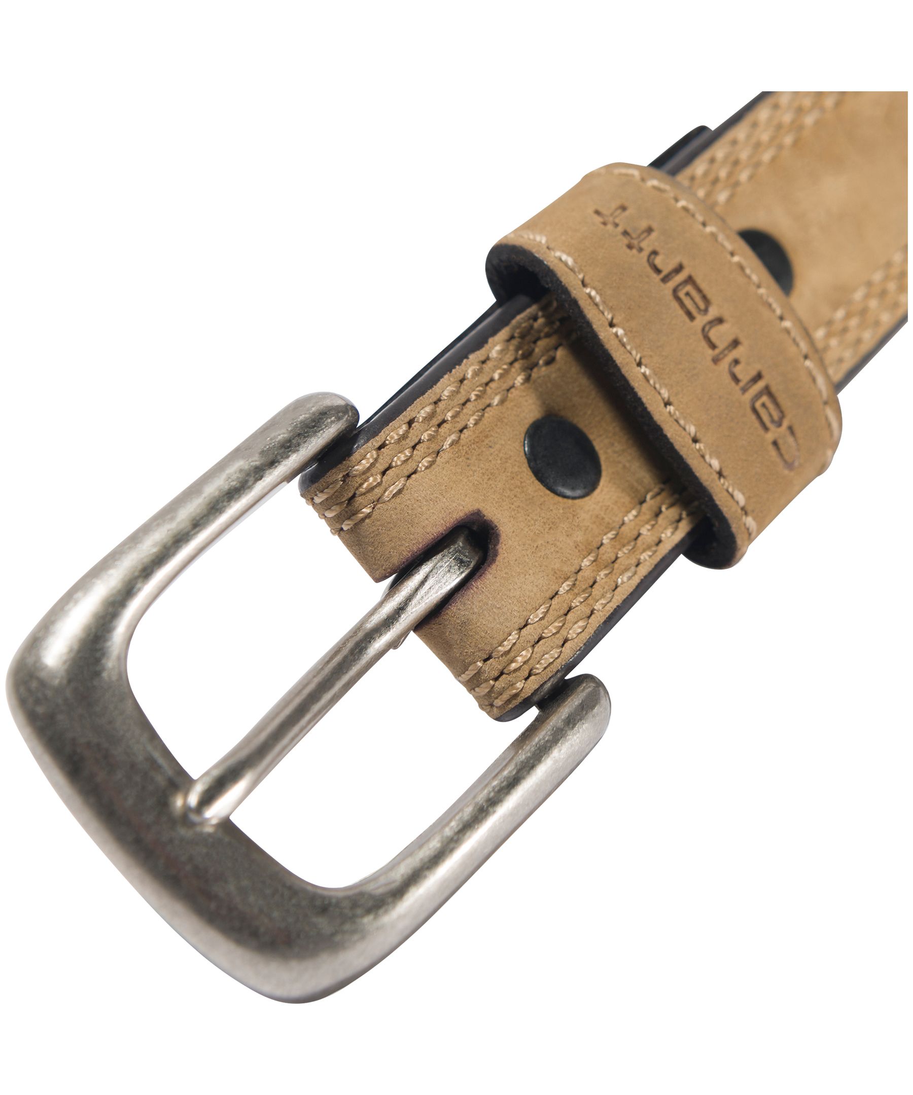 Carhartt Men's Leather Work Belt with Antique Nickel Buckle