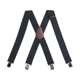 Carhartt Men's Utility Rugged Flex Adjustable Suspenders - Black Front_Flat
