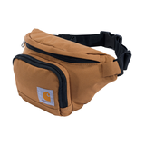Carhartt Rain Defender Water Repellent Dual Pocket Fanny Waist Pack - Black Front_Angled_Left