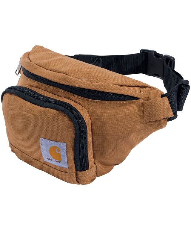 Carhartt Rain Defender Water Repellent Dual Pocket Fanny Waist Pack - Black Front_Angled_Left