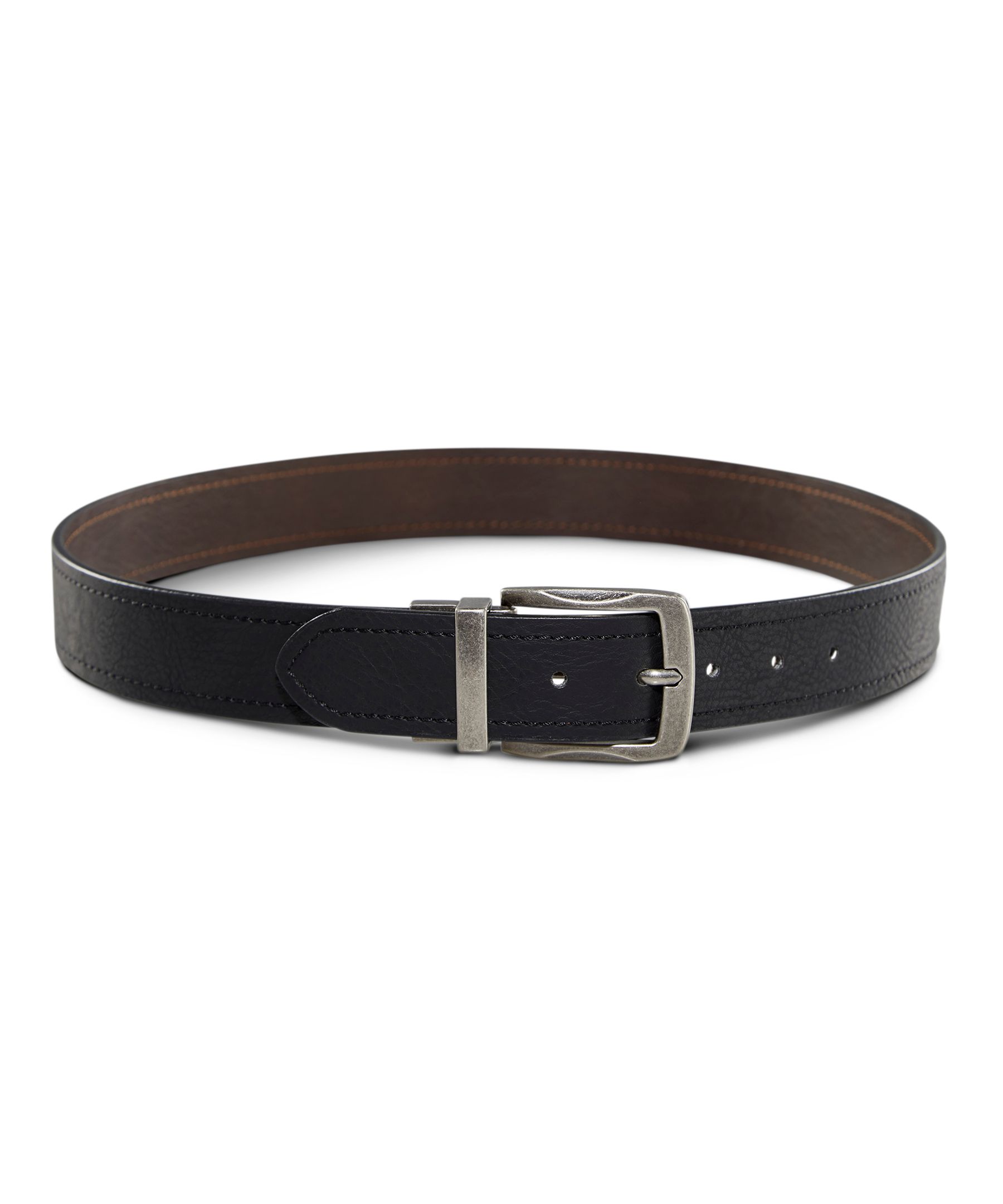 Denver Hayes Men's Reversible Basic Leather Belt