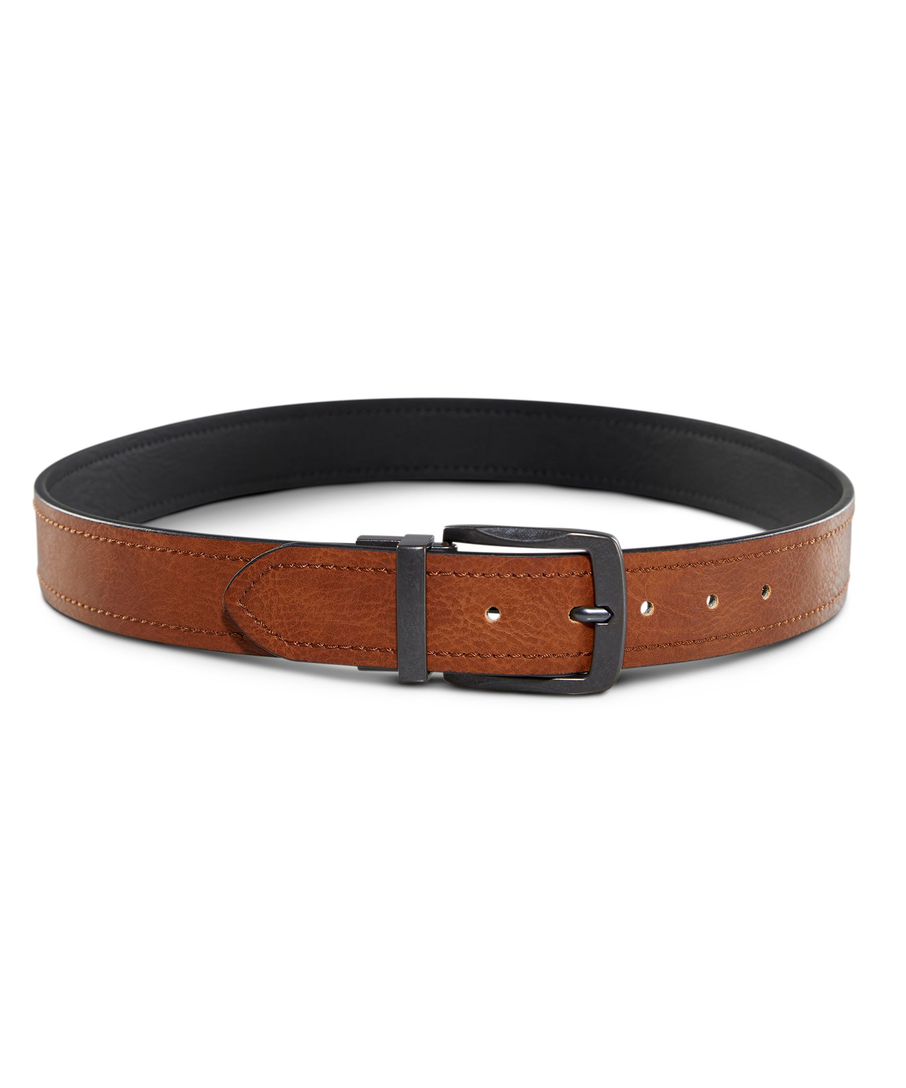 Denver Hayes Ceinture de base réversible en cuir pour hommes