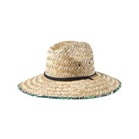 FarWest Straw Sun Hat Front_Three_Fourths_Angled_Left