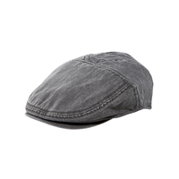Casquette plate en sergé de coton teint aux pigments pour hommes, WindRiver Front_Angled_Left