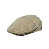 Casquette plate en sergé de coton teint aux pigments pour hommes, WindRiver