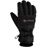 Gants de travail d'hiver imperméables avec isolant ultradoux et technologie Fast Dry, Carhartt - Gris foncé et noir Back_Flat