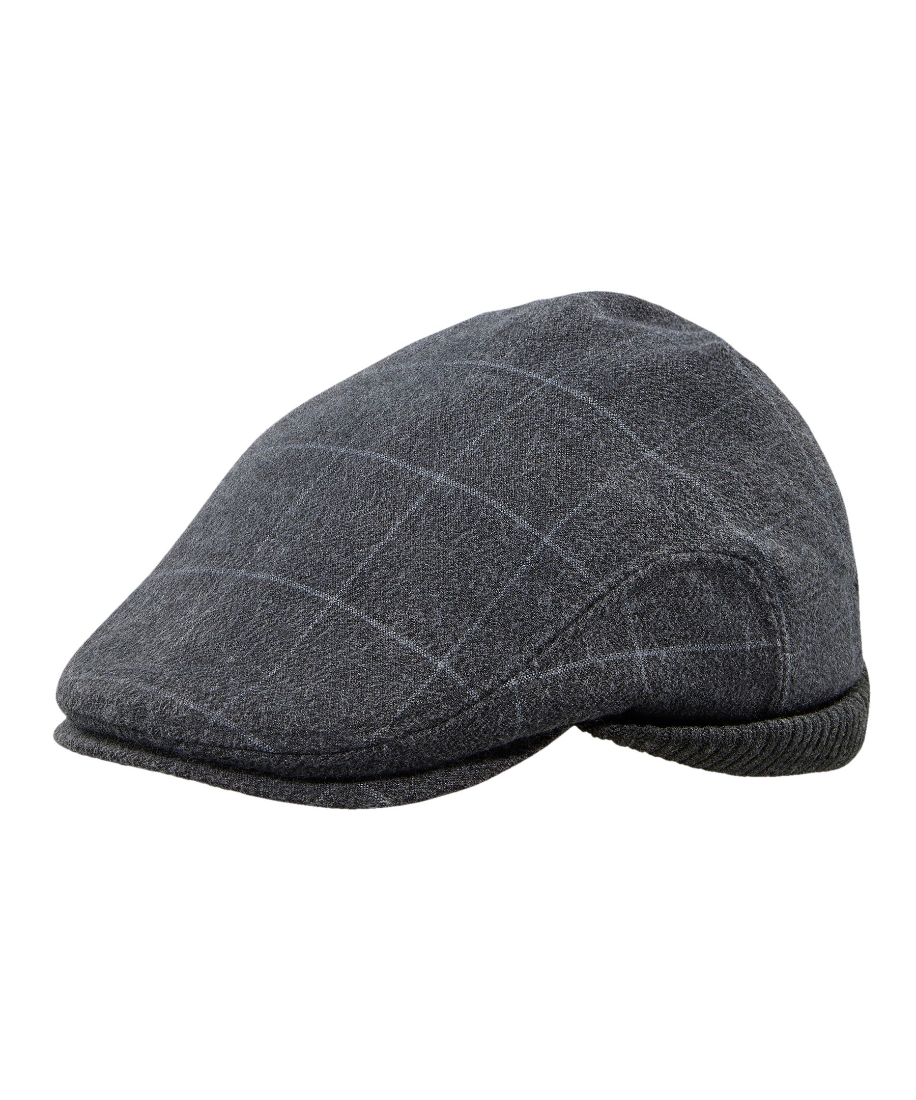 WindRiver Men's Plaid Flat Cap with Ear Flaps | Marks