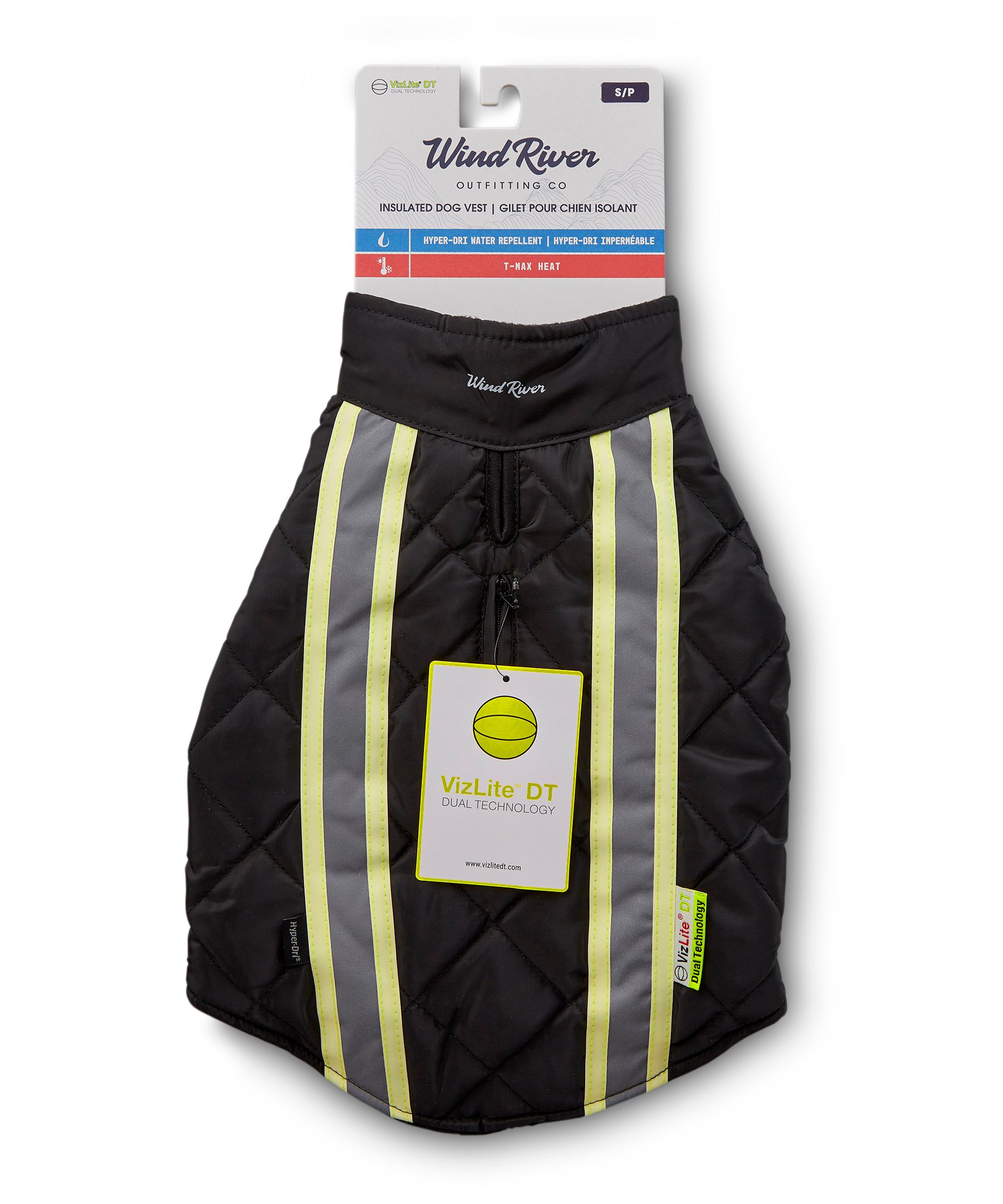 Gilet isolé T-MAX pour chiens avec Vizlite, WindRiver