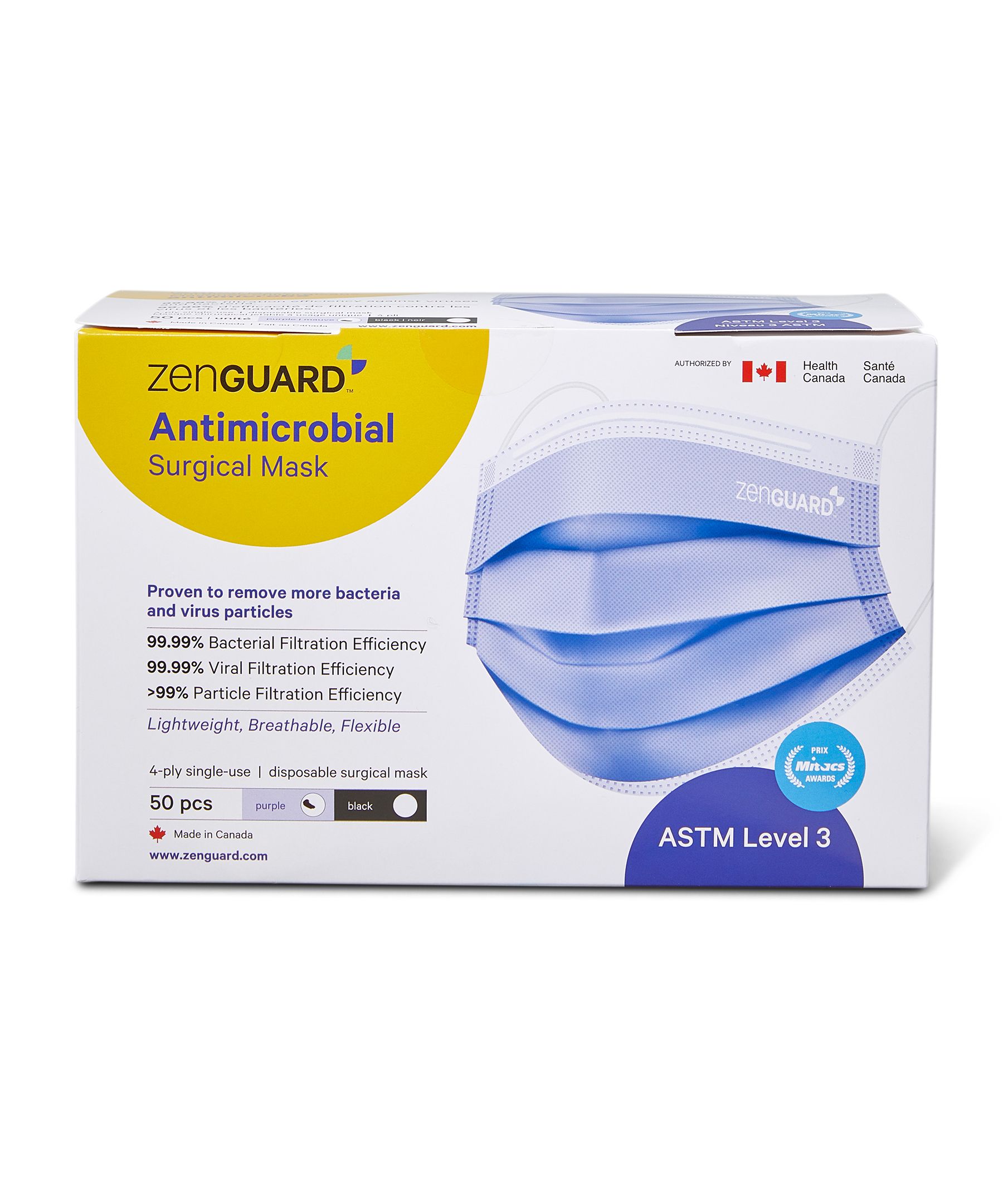 Zentek ZenGuard Antimicrobial Surgical Mask 50PCS | Marks