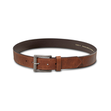 Denver Hayes Men's Durable Stitched Leather Belt Front_Elevated