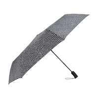 Parapluie à ouverture et fermeture automatique, pois bleus, WEATHERPROOF Front_Flat