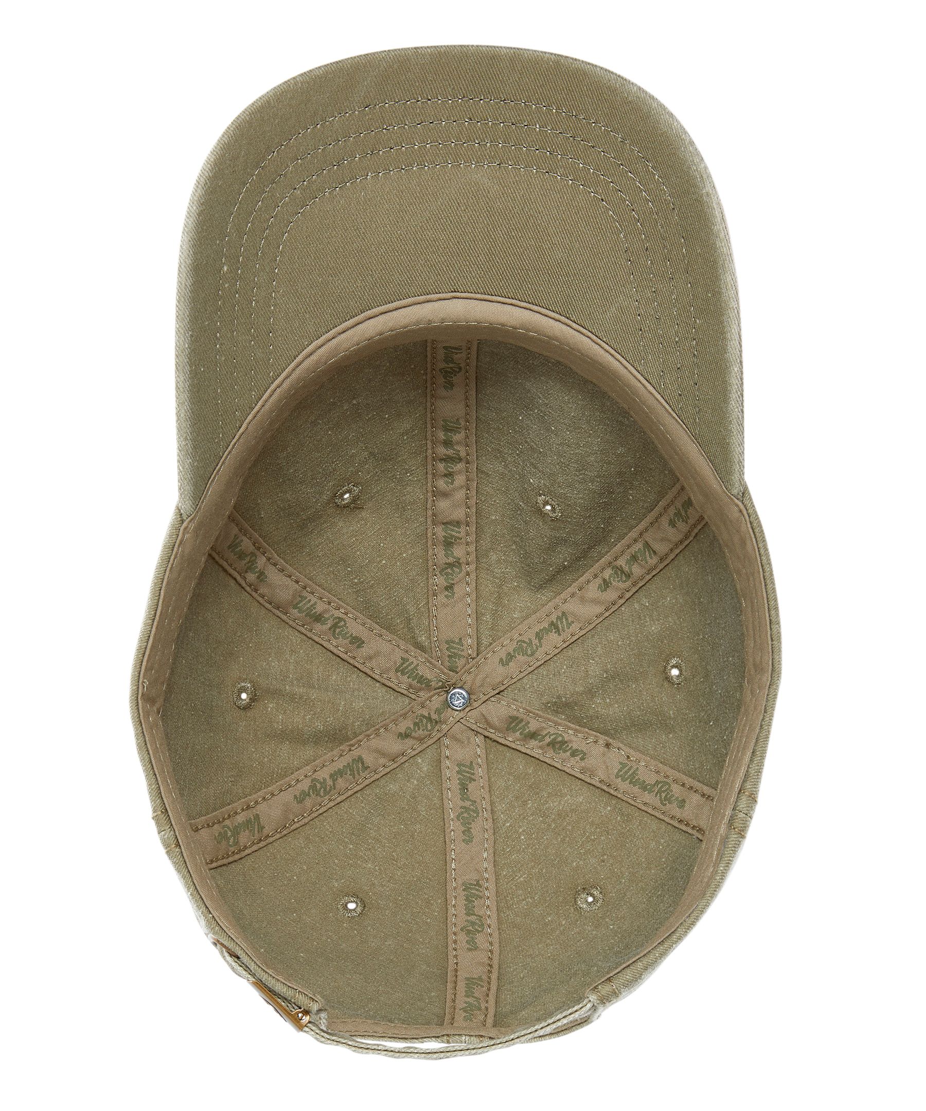 Casquette de baseball en sergé de coton lavé style vintage, WindRiver