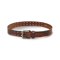 Ceinture Denver Hayes en cuir vieilli à deux ardillons pour hommes Front_Elevated