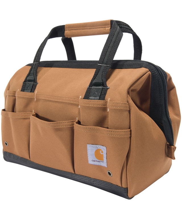 Carhartt 14 Inch Heavyweight Tool Bag with 25 Pockets Front_Angled_Left