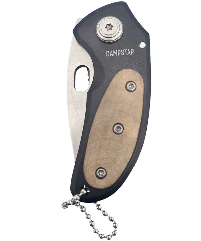 Campstar Wood Handle Multi-Tool Pocket Knife Front_Flat