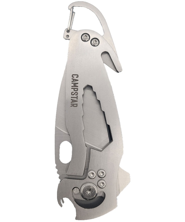 Campstar 5-in-1 Stainless Steel Multi-Tool Pocket Knife Front_Flat