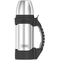 Bouteille pour boissons en acier inoxydable, Thermos, 1 L Front_Flat