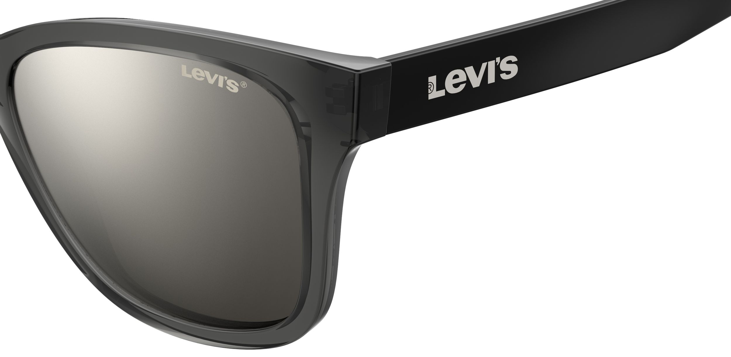 Levi's Unisex Plastic Framed Grey Sunglasses CloseUp