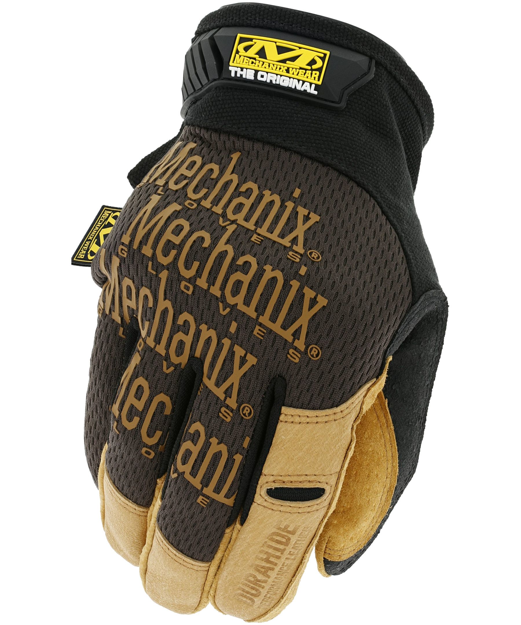 Mechanix Unisex 1 Pair Durahide Leather Palm Utility Gloves - Tan Black