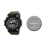 Montre analogique numérique résistante à l’eau, WindRiver