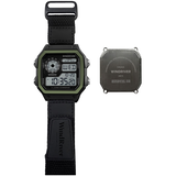 WindRiver Digital Water Resistant Watch with Velcro Strap Front_Flat