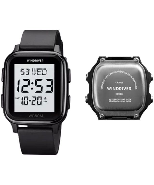 WindRiver Digital Water Resistant Watch Front_Flat