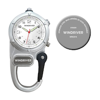 Montre analogique avec clip, WindRiver