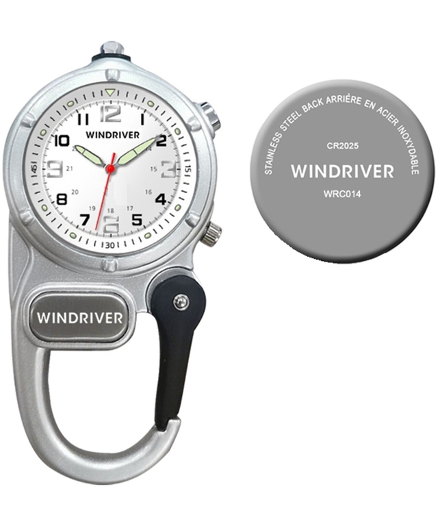 WindRiver Analogue Carabiner Watch Front_Flat