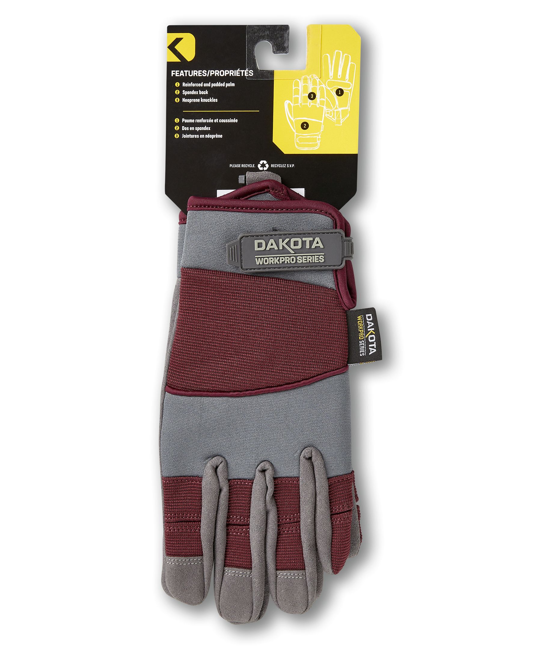 Gants à ajustement précis pour femmes, série Workpro, Dakota