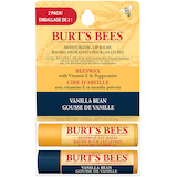 Baume à lèvres à la cire d’abeilles et à la gousse de vanille, Burts Bees, paquet de 2 Front_Flat