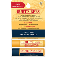 2 Pack Vanilla Bean Beeswax Lip Balm Front_Flat