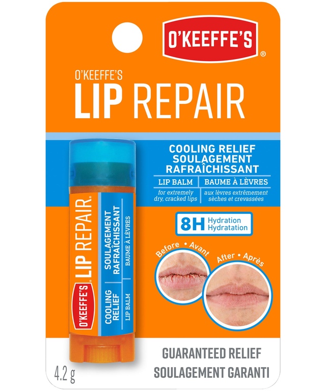 O'Keeffe's Cooling Lip Repair for Dry Cracked Lips Front_Flat