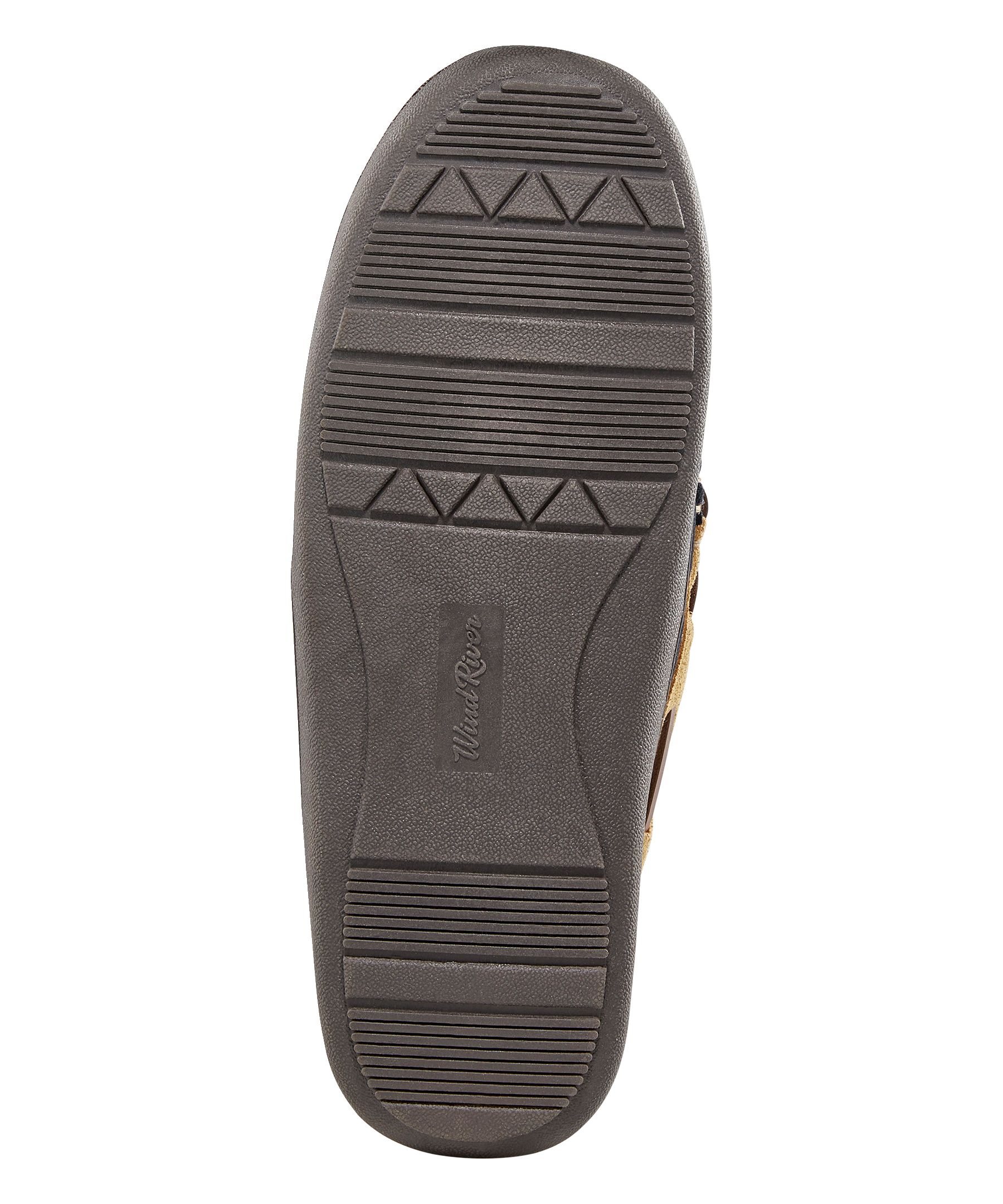 Pantoufles en suède cousues à la main pour hommes, WindRiver