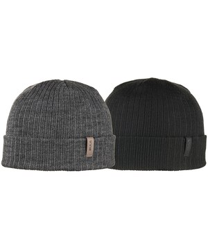 Tuque en mélange de laine mérinos pour hommes, paquet de 2, BULA
