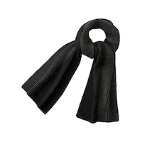 WindRiver Acrylic Knit Scarf- Stripe Overhead_Flat