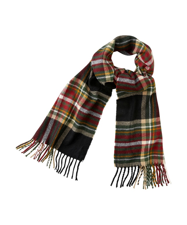 WindRiver Heritage Oversized Plaid Scarf Front_Flat