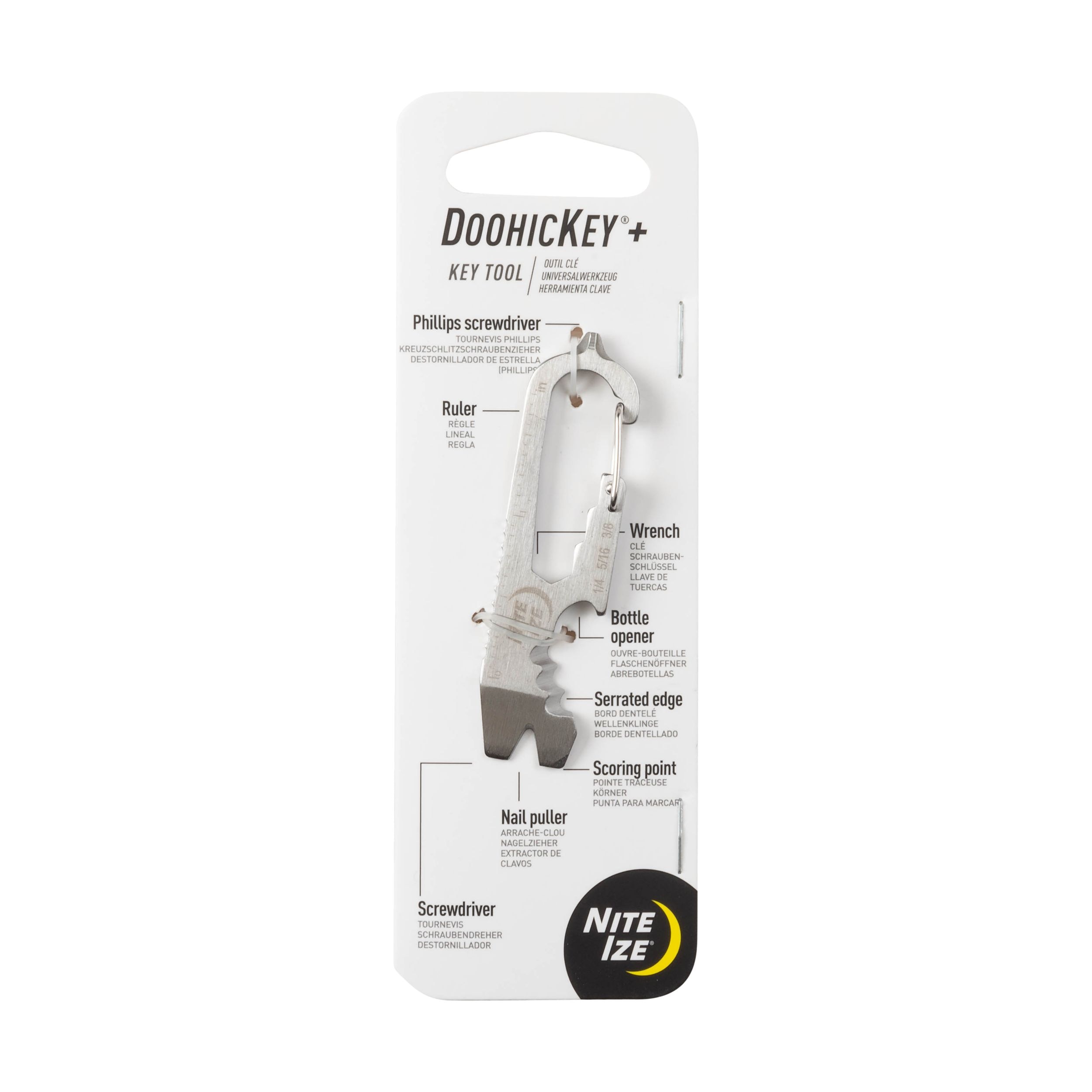 Porte-clés outils 8-en-1, DoohicKey, Nite Ize Front_Flat