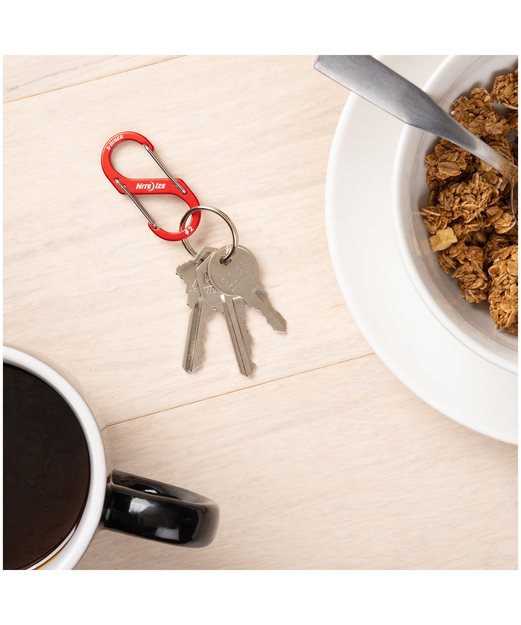 Nite Ize S-Biner Aluminum Dual Carabiner - 3 pk Assorted Overhead_Flat