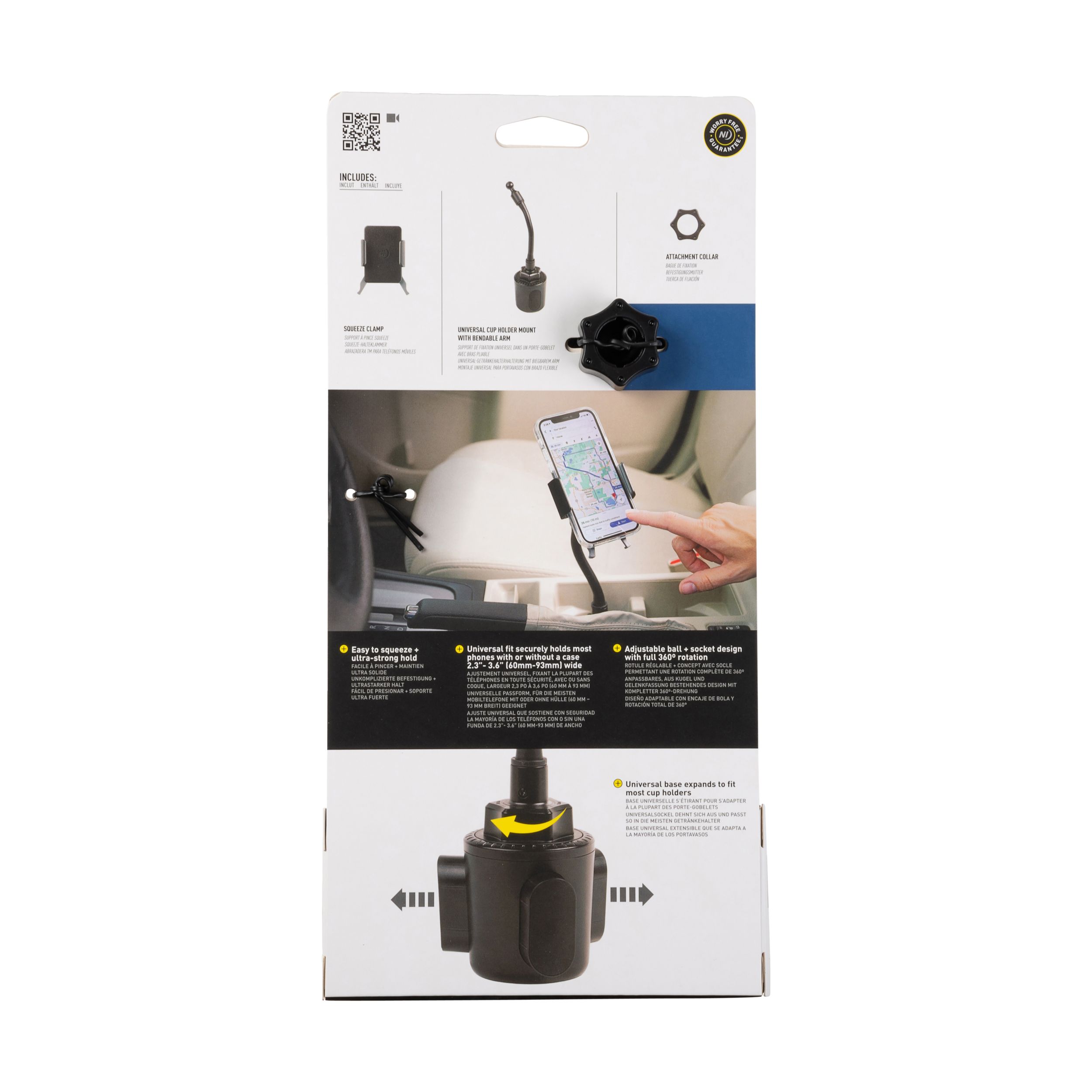 Support de fixation universel Squeeze pour porte-gobelet, Nite Ize Back_Flat